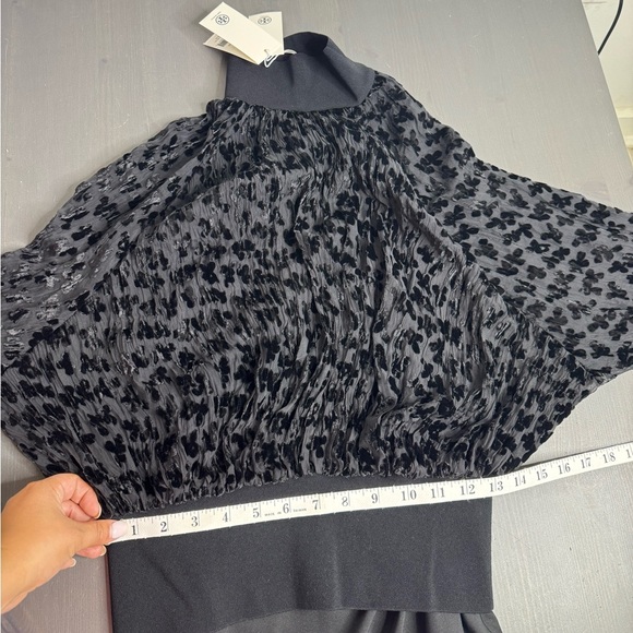 Tory Burch Black Devorè Velvet Top - Picture 7 of 8